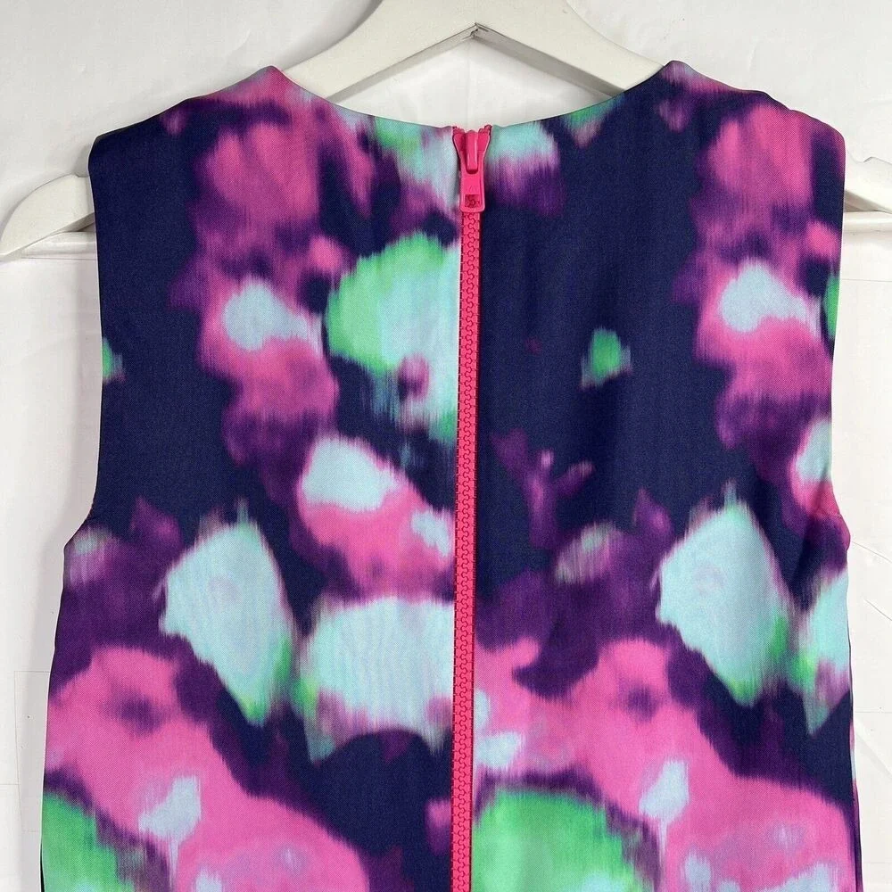 Kate Spade Size 2 Keri Shift Dress Watercolor Simply Cinema Pink Blue Sleeveless